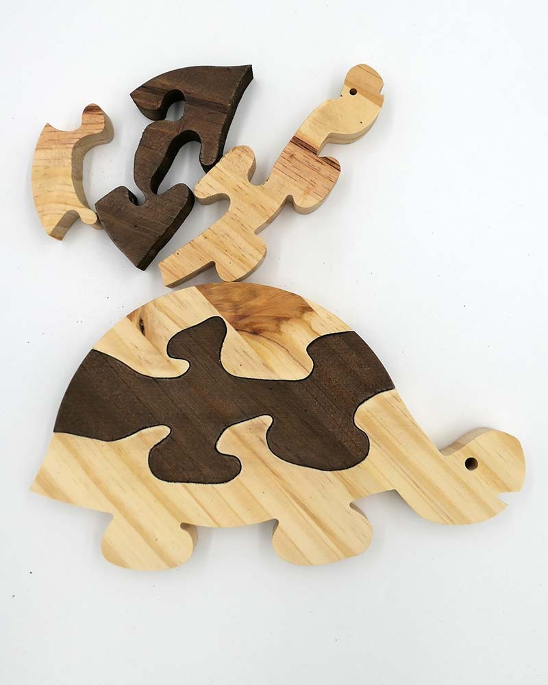 Puzzle en Bois Tortue • Maison du bois • Qualité Premium